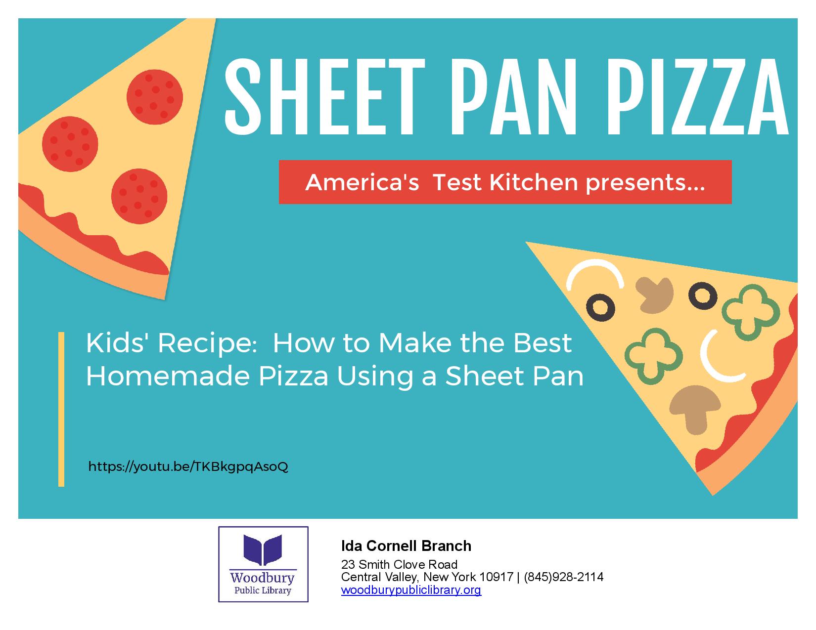 Kids Sheet Pan Pizza  America's Test Kitchen Recipe