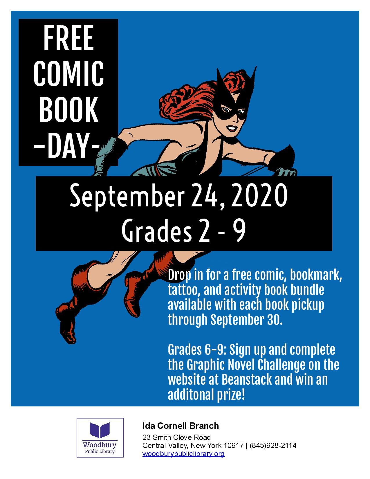 Free Comic Book Day / Graphic Novel Challenge Woodbury Public Library