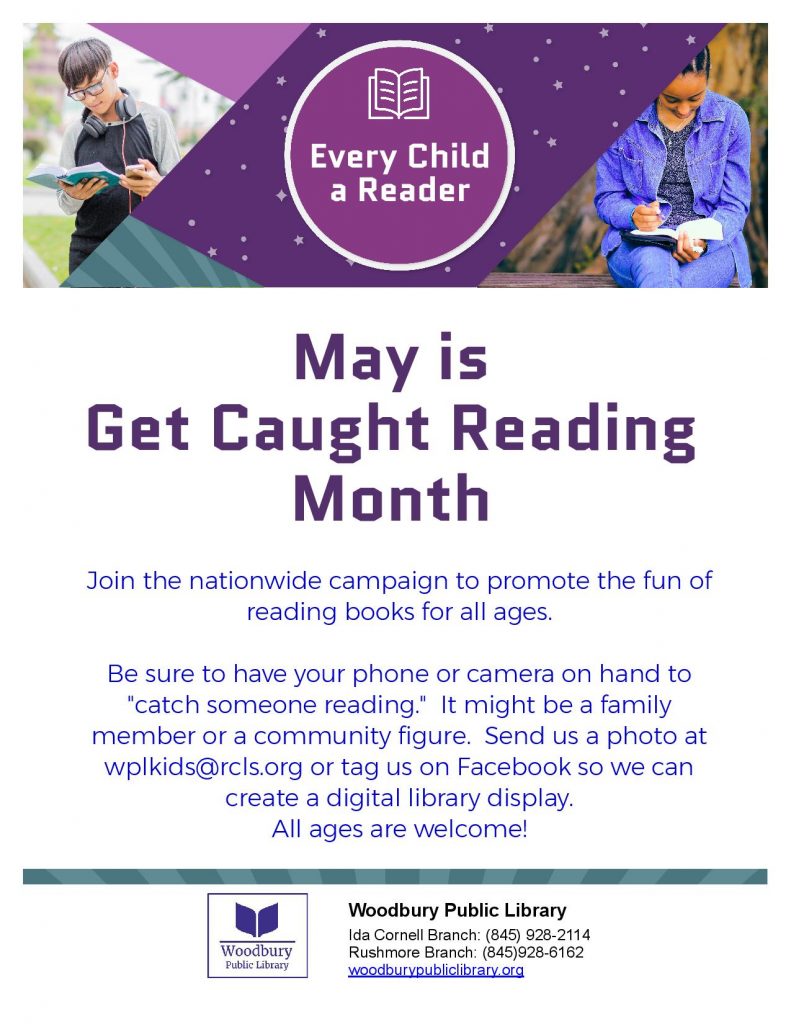 Get Caught Reading May 2021 Woodbury Public Library