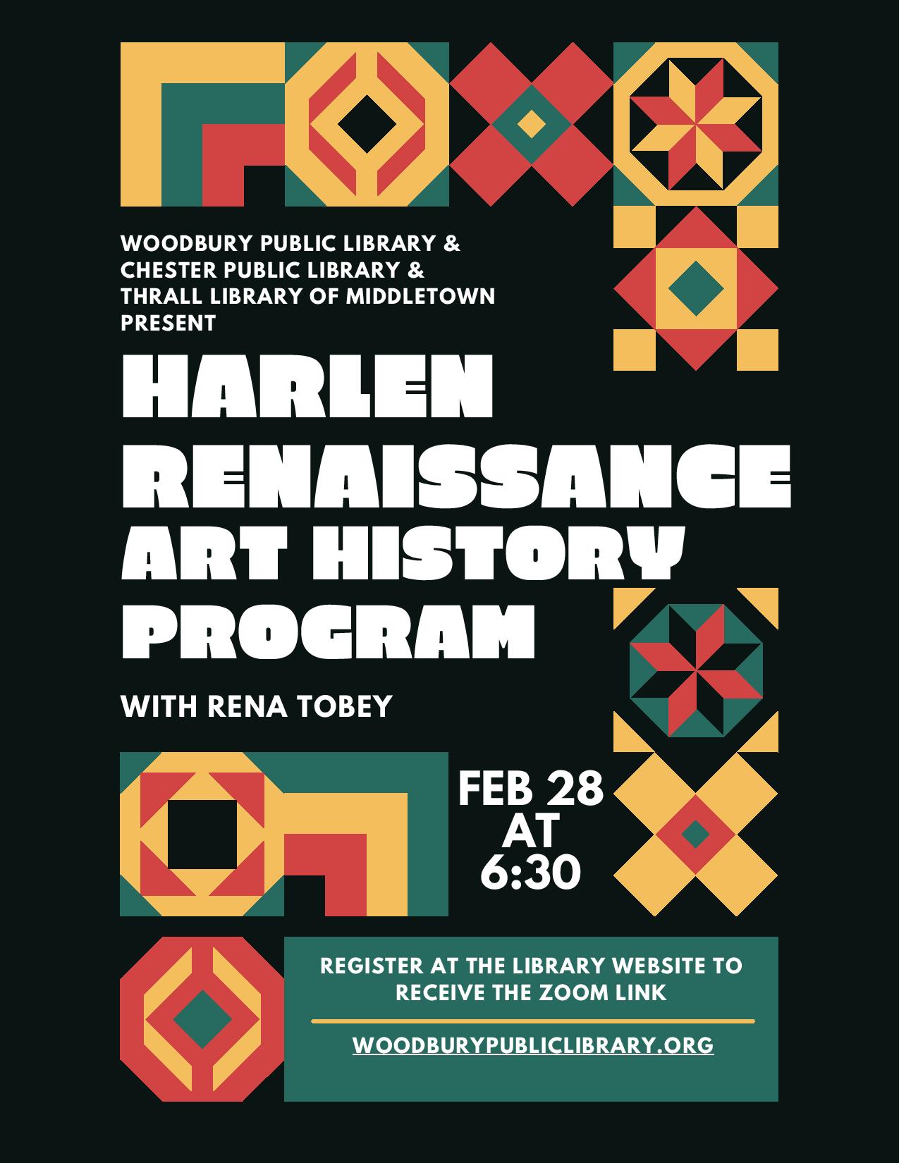The Harlem Renaissance Art History Program – 2/28/2022 | Woodbury